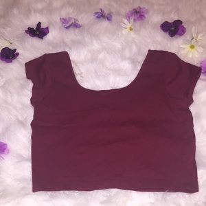 Maroon colored crop top❤️